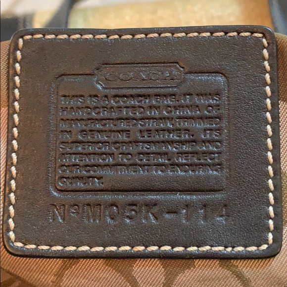 Coach Legacy Straw and Leather Tote - Picture 11 of 12